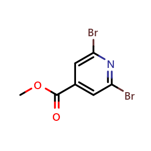 Chemical structure of Methyl 2,6-dibromopyridine-4-carboxylate , CAS 119308-57-5, AChemBlock I-9048