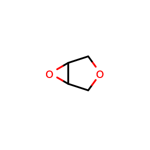 Chemical structure of 3,4-Epoxytetrahydrofuran , CAS 285-69-8, AChemBlock I-9100