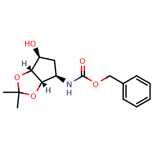 Benzyl [(3aS,4R,6S,6aR)-6-hydroxy-2,2-dimethyltetrahydro-3aH-cyclopenta[d][1,3]dioxol-4-yl]carbamate