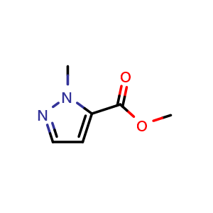Chemical structure of Methyl 1-methylpyrazole-5-carboxylate , CAS 17827-60-0, AChemBlock I-9204