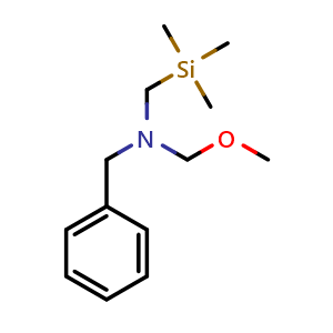 Chemical structure of N-Methoxymethyl-N-(trimethylsilylmethyl)benzylamine , CAS 93102-05-7, AChemBlock I-9222