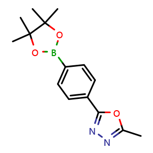 2-Methyl-5-[4-(4,4,5,5-tetramethyl-1,3,2-dioxaborolan-2-yl)phenyl]-1,3,4-oxadiazole