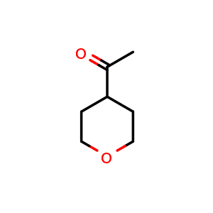 Chemical structure of 1-(Tetrahydro-2H-pyran-4-yl)ethanone , CAS 137052-08-5, AChemBlock I-9300