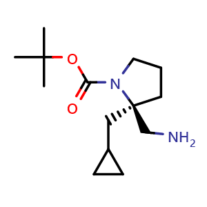 tert-Butyl (2R)-2-(aminomethyl)-2-(cyclopropylmethyl)pyrrolidine-1-carboxylate