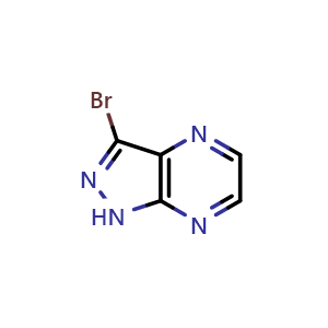 Chemical structure of 3-Bromo-4,7-diaza-1H-indazole , CAS 81411-68-9, AChemBlock I-9461