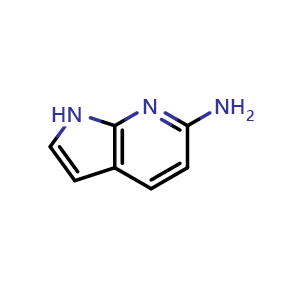 Chemical structure of 6-Amino-7-azaindole , CAS 145901-11-7, AChemBlock I-9551