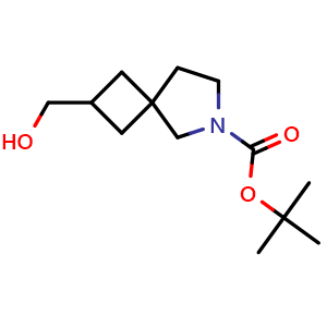 Chemical structure of 6-Boc-6-Aza-spiro[3.4]octane-2-methanol , CAS 203662-48-0, AChemBlock I-9570