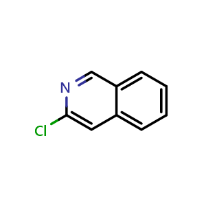 Chemical structure of 3-Chloroisoquinoline , CAS 19493-45-9, AChemBlock I-9601