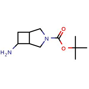Chemical structure of 3-Boc-6-amino-3-azabicyclo[3.2.0]heptane , CAS 1427453-91-5, AChemBlock I-9612