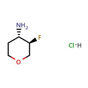 (3R,4S)-3-Fluorotetrahydro-2H-pyran-4-amine hydrochloride