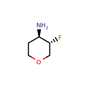 (3S,4R)-3-Fluorotetrahydro-2H-pyran-4-amine