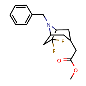 Methyl 2-exo-(8-benzyl-6,6-difluoro-8-azabicyclo[3.2.1]octan-3-yl)acetate