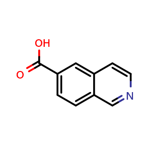 Chemical structure of 6-Isoquinolinecarboxylic Acid , CAS 106778-43-2, AChemBlock I-9862