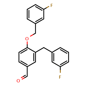 4-[(3-Fluorophenyl)methoxy]-3-[(3-fluorophenyl)methyl]benzaldehyde