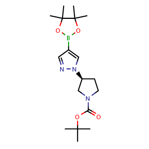 tert-Butyl (3S)-3-[4-(tetramethyl-1,3,2-dioxaborolan-2-yl)-1H-pyrazol-1-yl]pyrrolidine-1-carboxylate