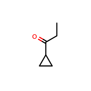 Chemical structure of 1-Cyclopropylpropan-1-one , CAS 6704-19-4, AChemBlock I-9941