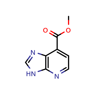 Chemical structure of Methyl 3H-imidazo[4,5-b]pyridine-7-carboxylate , CAS 78316-09-3, AChemBlock I-9976