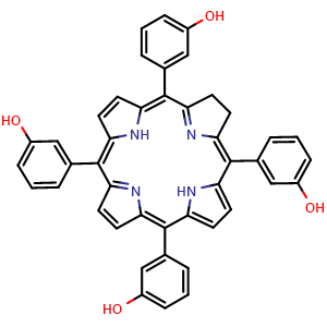 Chemical structure of Temoporfin , CAS 122341-38-2, AChemBlock K10836