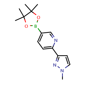 2-(1-Methyl-1H-pyrazol-3-yl)-5-(4,4,5,5-tetramethyl-1,3,2-dioxaborolan-2-yl)pyridine