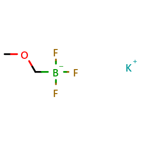 Chemical structure of Potassium methoxy-methyltrifluoroborate , CAS 910251-11-5, AChemBlock K10907