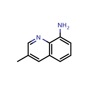 Chemical structure of 3-Methyl-8-quinolinamine , CAS 3393-71-3, AChemBlock K10953