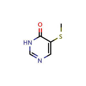 Chemical structure of 5-methylsulfanyl-3H-pyrimidin-4-one , CAS 1536906-18-9, AChemBlock K12001