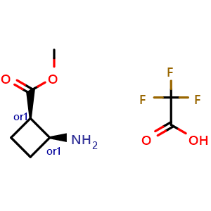 Methyl cis-2-aminocyclobutane-1-carboxylate; trifluoroacetic acid