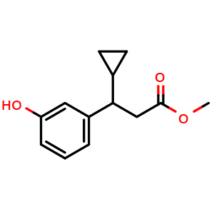 Methyl 3-cyclopropyl-3-(3-hydroxyphenyl)propanoate