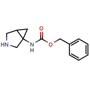 Chemical structure of Benzyl 3-azabicyclo[3.1.0]hexan-1-ylcarbamate , CAS 1251020-31-1, AChemBlock K12044