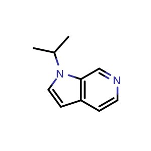 Chemical structure of 1-Isopropyl-1H-pyrrolo[2,3-c]pyridine , CAS 1221153-83-8, AChemBlock K12045