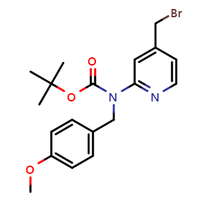 (4-Bromomethyl-pyridin-2-yl)-(4-methoxy-benzyl)-carbamic acid tert-butyl ester