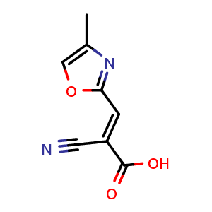 2-Cyano-3-(4-methyl-oxazol-2-yl)-acrylic acid