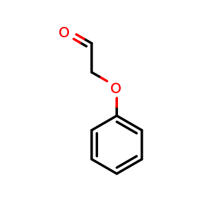 Chemical structure of 2-Phenoxyacetaldehyde , CAS 2120-70-9, AChemBlock K12296