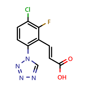 3-(3-Chloro-2-fluoro-6-(1H-tetrazol-1-yl)phenyl)acrylic acid