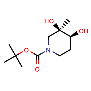 trans-3,4-Dihydroxy-3-methyl-piperidine-1-carboxylic acid tert-butyl ester