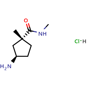 (1R,3R)-3-amino-N,1-dimethylcyclopentane-1-carboxamide hydrochloride