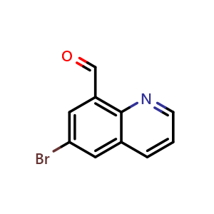 Chemical structure of 6-bromoquinoline-8-carbaldehyde , CAS 1306606-90-5, AChemBlock K13477