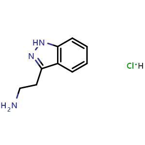 Chemical structure of 1H-Indazole-3-ethanamine hydrochloride , CAS 1258504-46-9, AChemBlock K16156