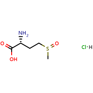 Chemical structure of D-Methionine sulfoxide hydrochloride , AChemBlock K16158