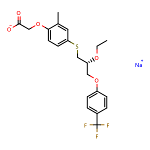 Chemical structure of MBX-8025 sodium salt , AChemBlock K16161