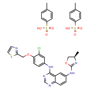 Chemical structure of Arry-543 tosylate (1:2) , CAS 1146629-86-8, AChemBlock K16168