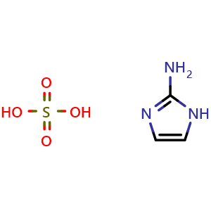 Chemical structure of 2-Aminoimidazole sulfate , CAS 1450-93-7, AChemBlock K16181