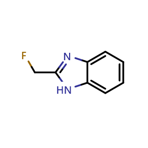 Chemical structure of 2-(fluoromethyl)-1H-benzo[d]imidazole , CAS 348-44-7, AChemBlock K16201