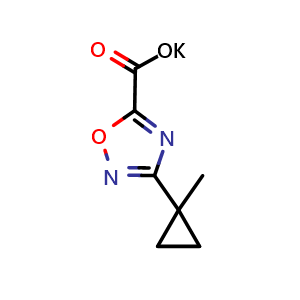potassium 3-(1-methylcyclopropyl)-1,2,4-oxadiazole-5-carboxylate 