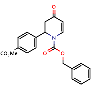 benzyl 2-(4-(methoxycarbonyl)phenyl)-4-oxo-3,4-dihydropyridine-1(2H)-carboxylate