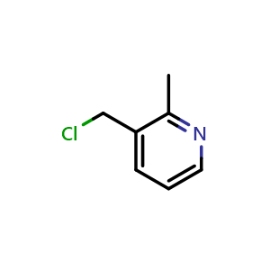 Chemical structure of 3-(Chloromethyl)-2-methylpyridine , CAS 120277-68-1, AChemBlock L13040