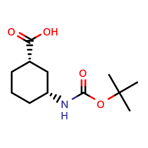 (1S,3R)-3-((tert-butoxycarbonyl)amino)cyclohexanecarboxylic acid