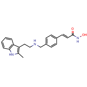 Chemical structure of Panobinostat , CAS 404950-80-7, AChemBlock L13155