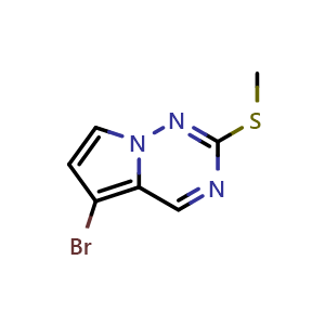 5-Bromo-2-(methylsulfanyl)pyrrolo[2,1- f][1,2,4]triazine