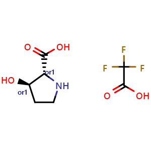 (2R,3R)-rel-3-hydroxypyrrolidine-2-carboxylic acid trifluoroacetic acid